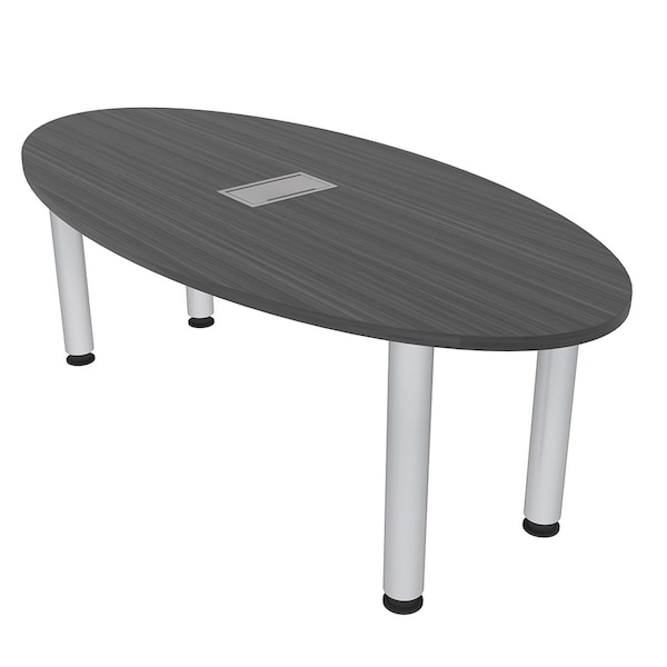 33.5 in W, 59.5 in L, 29 in H, Engineered Wood Top, Grey